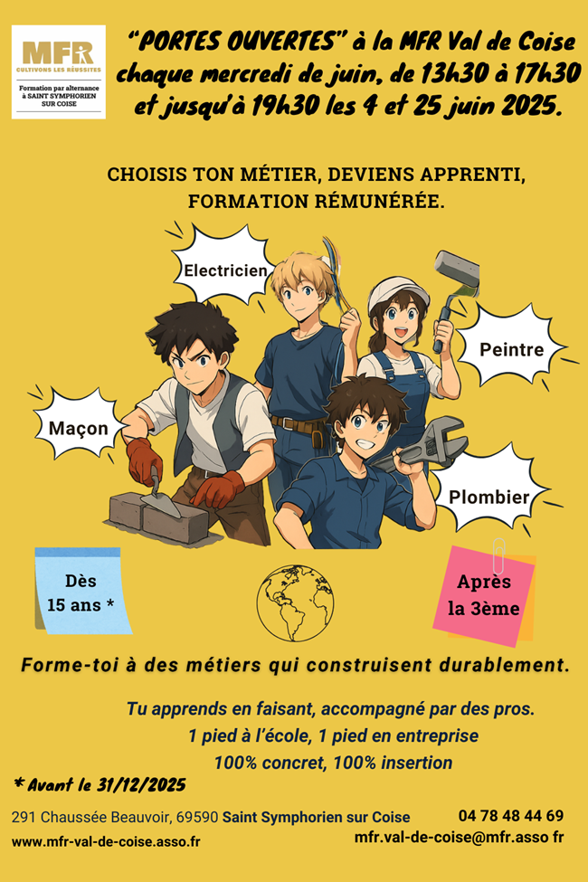 Portes ouvertes juin 2025